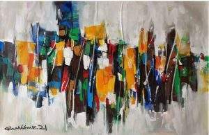 Mashkoor Raza, 30 x 48 Inches