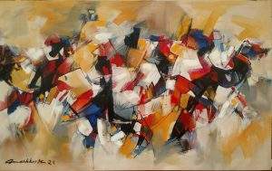 Mashkoor Raza, 30 x 48 Inches