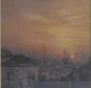 Abid Khan B, 12 x 12 Inches