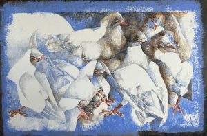 Jamil Naqsh, 48 x 30 Inches